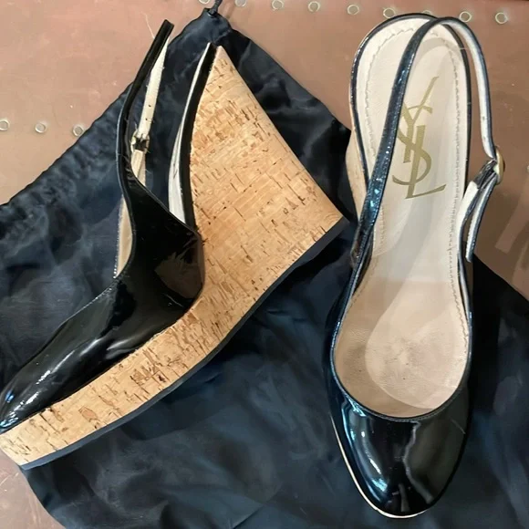 YSL patent leather slingback shoes - Picture 9 of 11